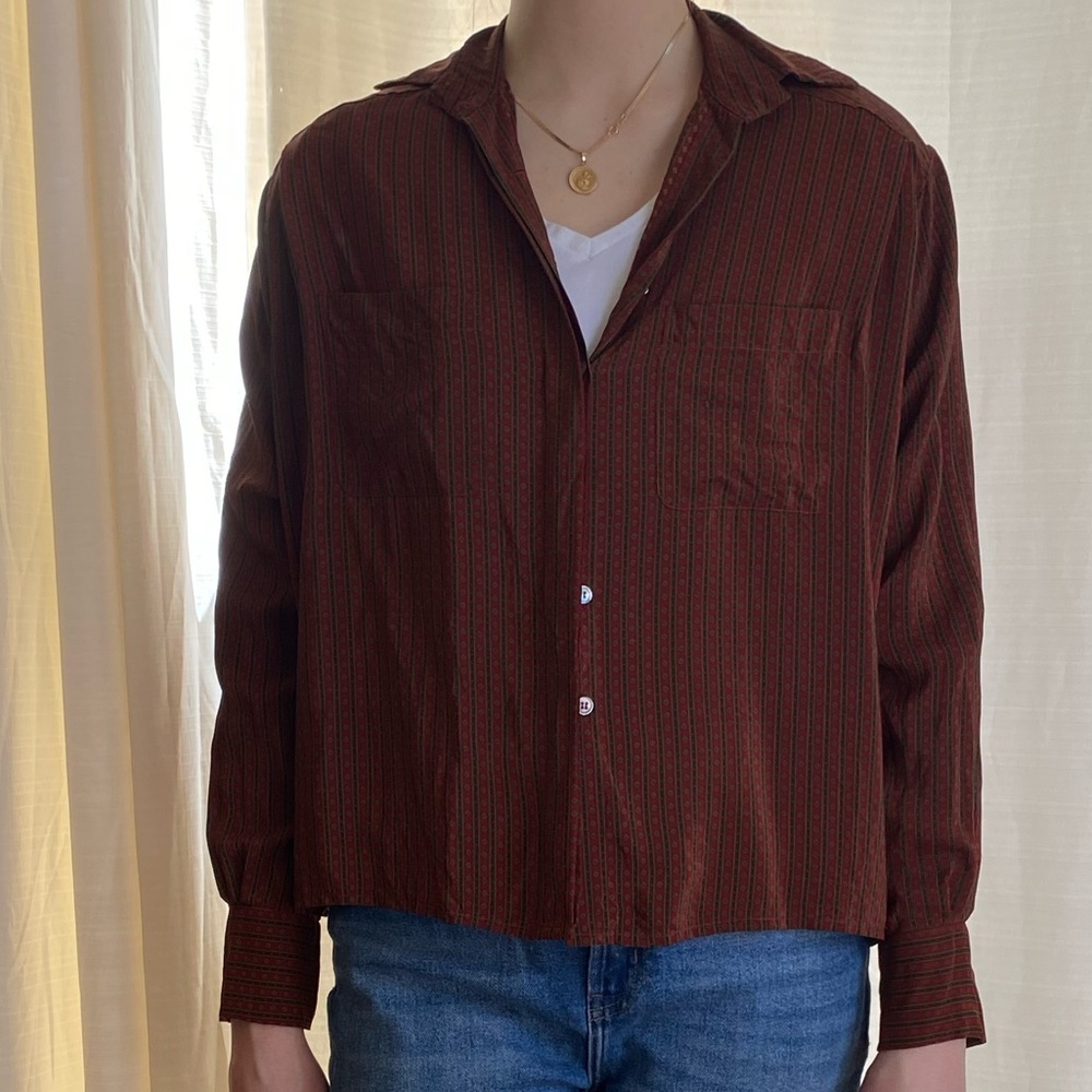 Vintage Calvin Klein Silk Button Down